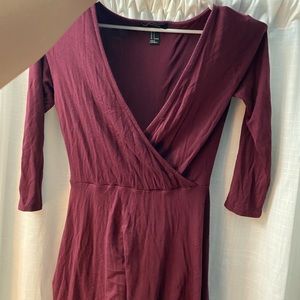 Burgundy dress